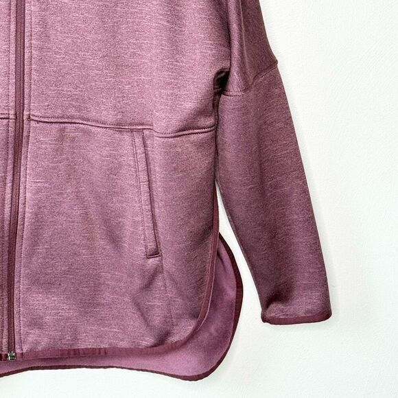The North Face Women Cozy Slacker Burgundy Full Zip Jacket Hoodie - US Women’s L - Picture 3 of 13